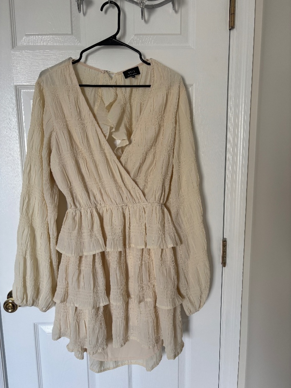 Vici Open back Ivory Dress